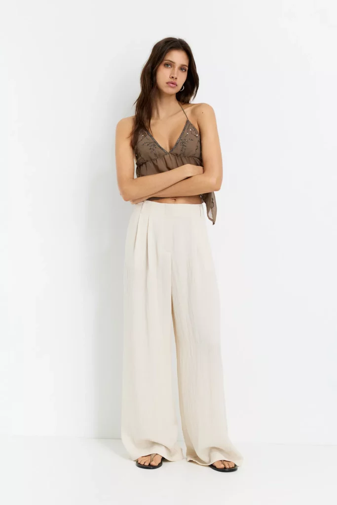 Pantalón Amalia Sastre Marfil