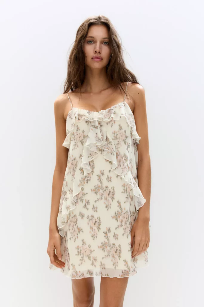 Vestido Amalia Floral con Volantes