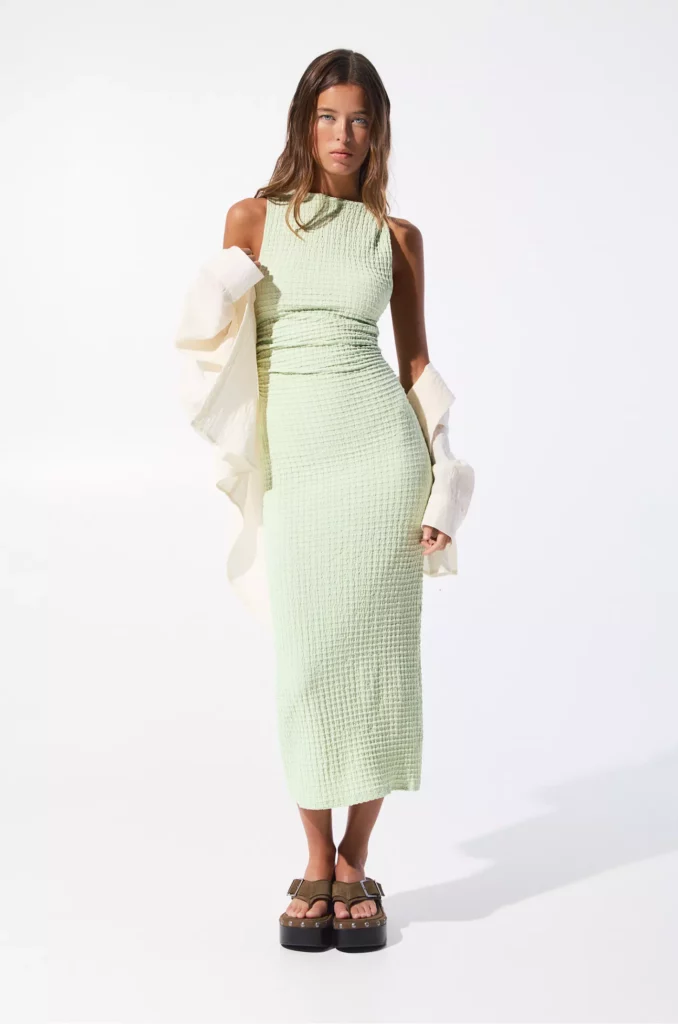Vestido Siena Plisado Midi